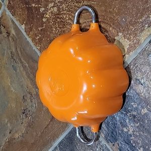 Outset Cast Iron Enameled Pumpkin bottom Cocotte Rare
